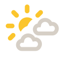 Clear with few low clouds