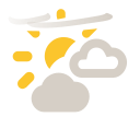 Partly cloudy and few cirrus