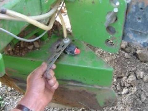 Setting up potato planters