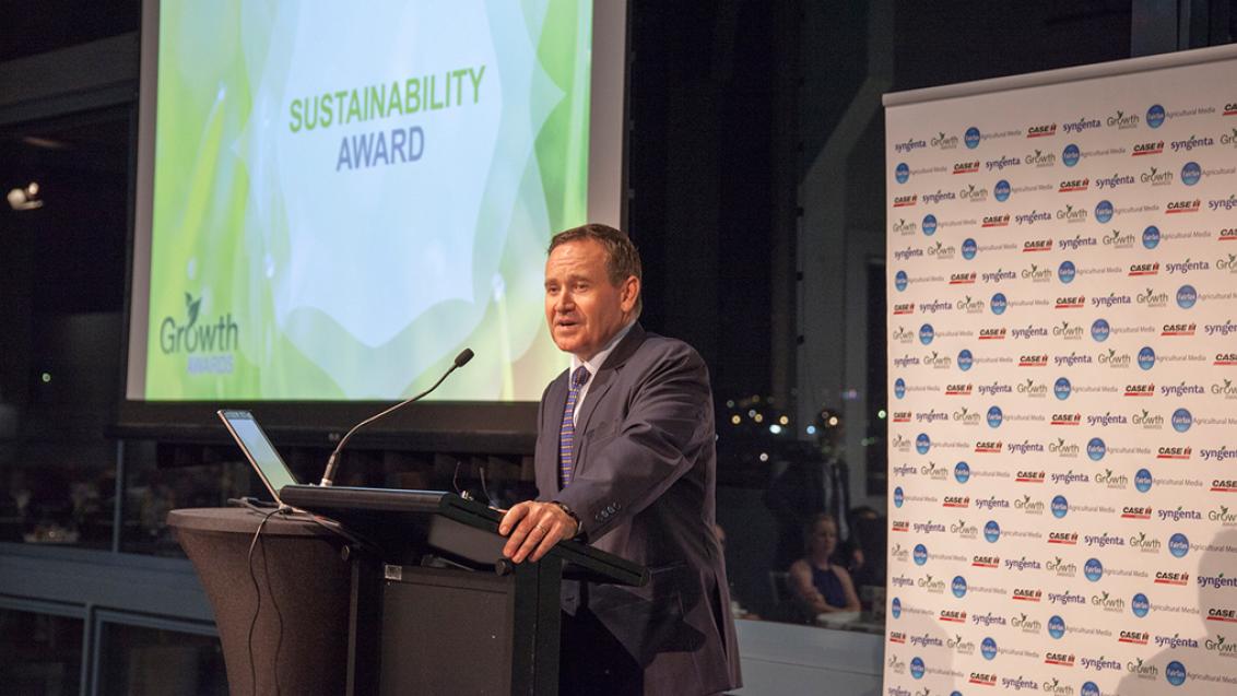 Paul Luxton at Growth Awards night