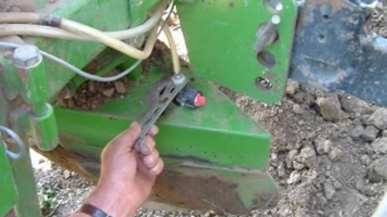 Setting up potato planters