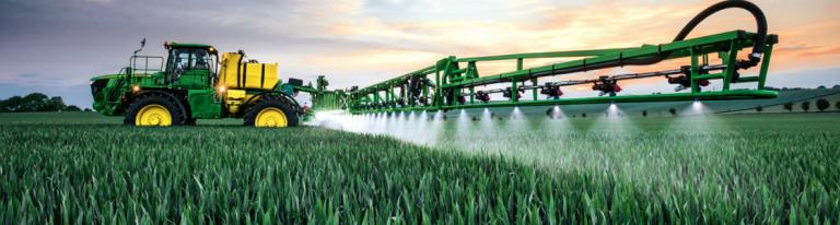 Spraying crop