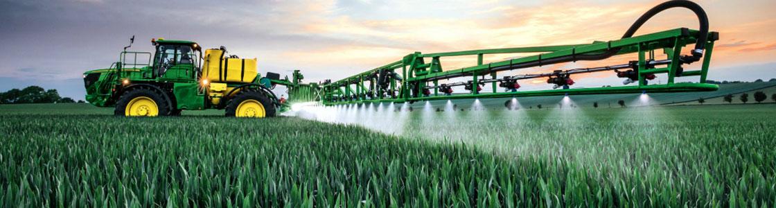 Spraying crop